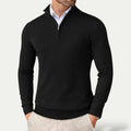 Tobias | Men's Cashmere blend Pullover with Half Zip and Long Sleeves