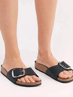 Brielle | Buckle Cork Orthopedic Slides