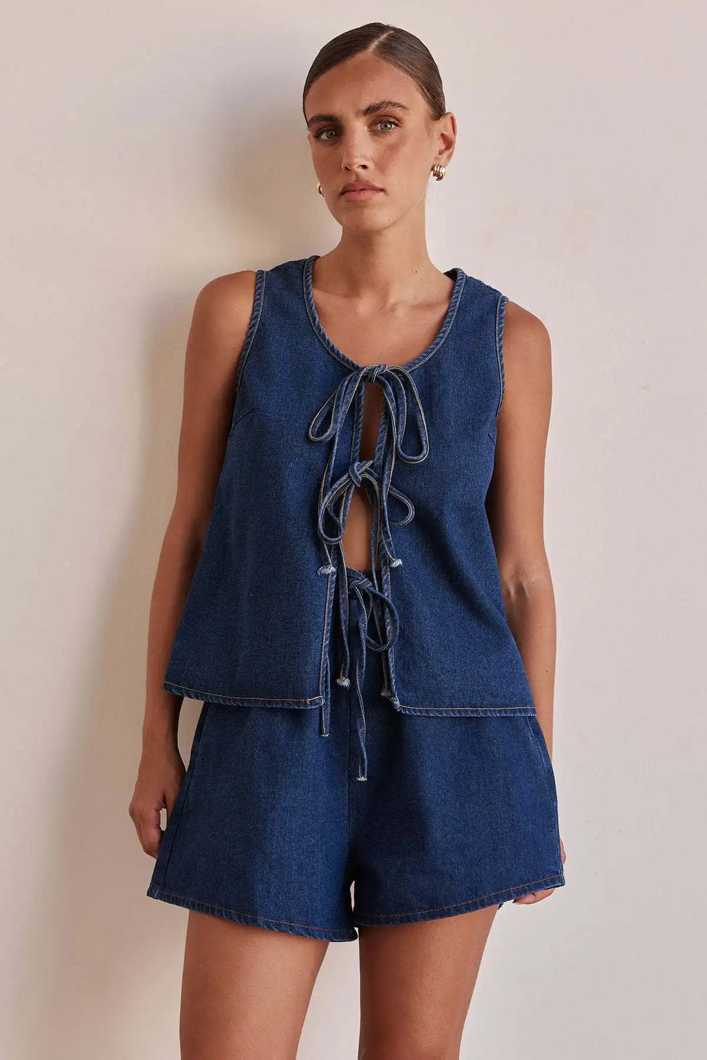 Doretta | Denim Tie Set