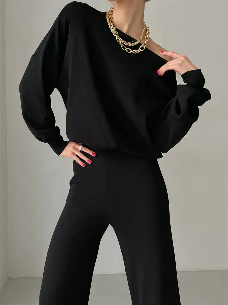 Eleganza | Off-Shoulder Loungewear Set