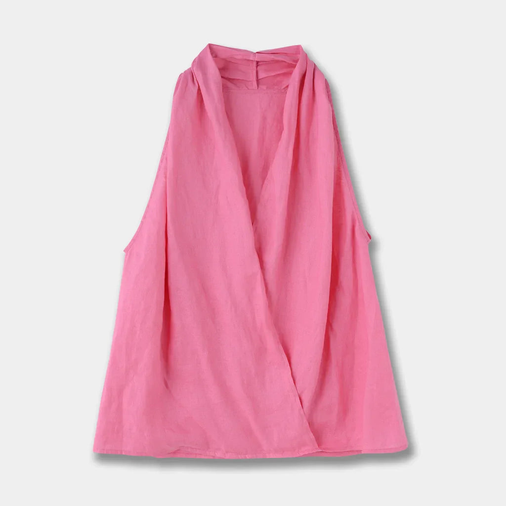 Valienne | Drape Linen Vest