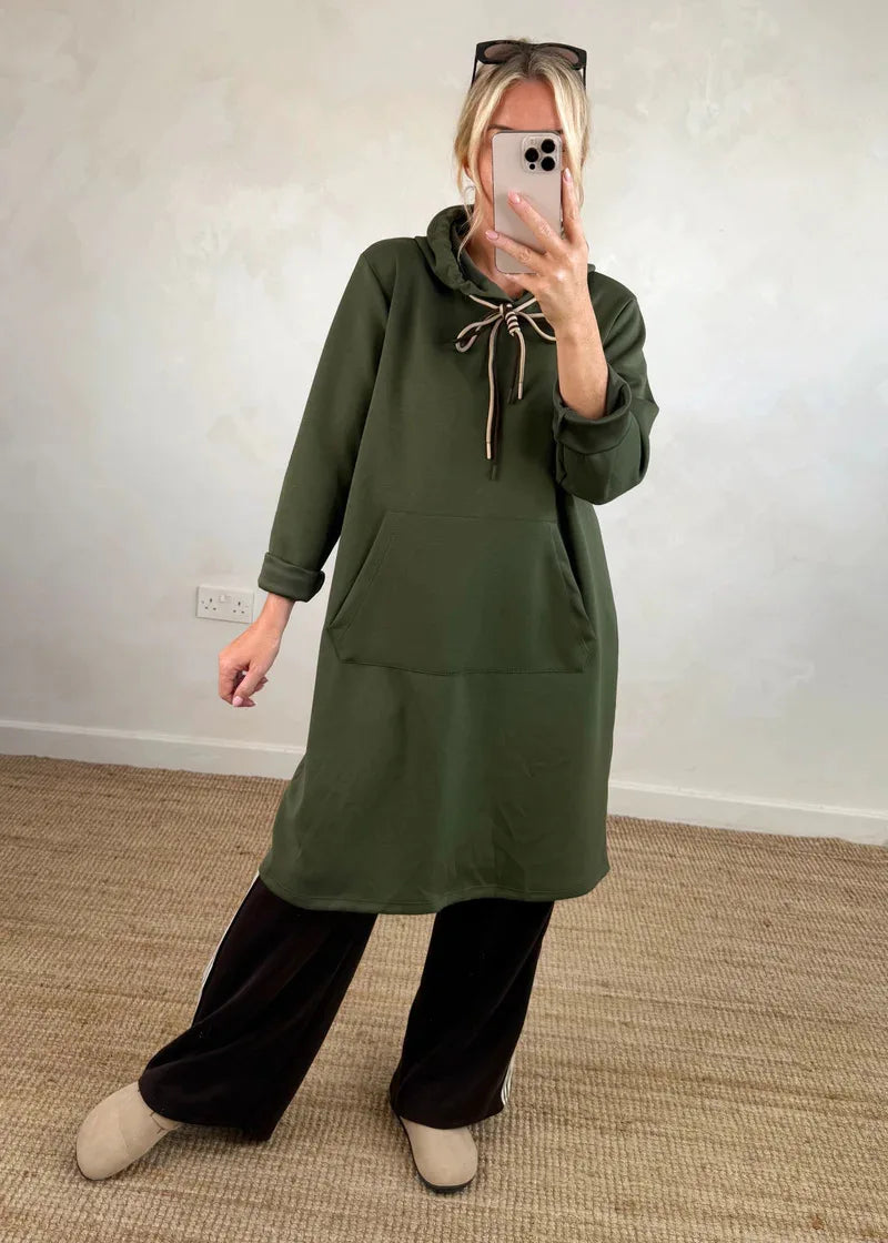 Cyralina - Junior's Elegant Hooded A-Line Dress