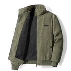 Udo Men's Fleece-Lined Corduroy Jacket by Vera Noir – detail view