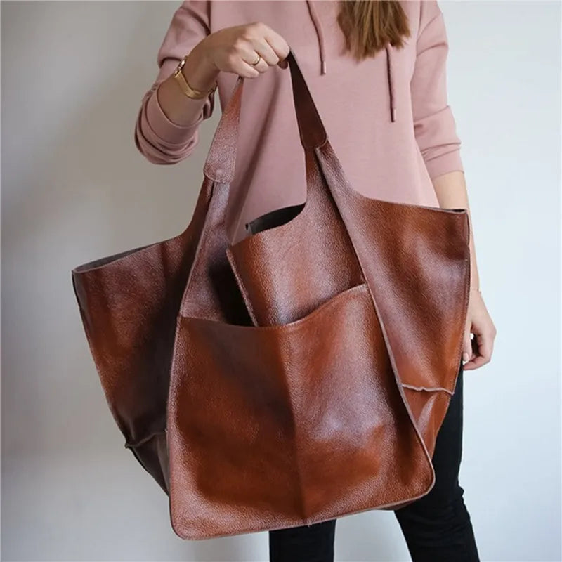 Laura - Vintage leather look  bag