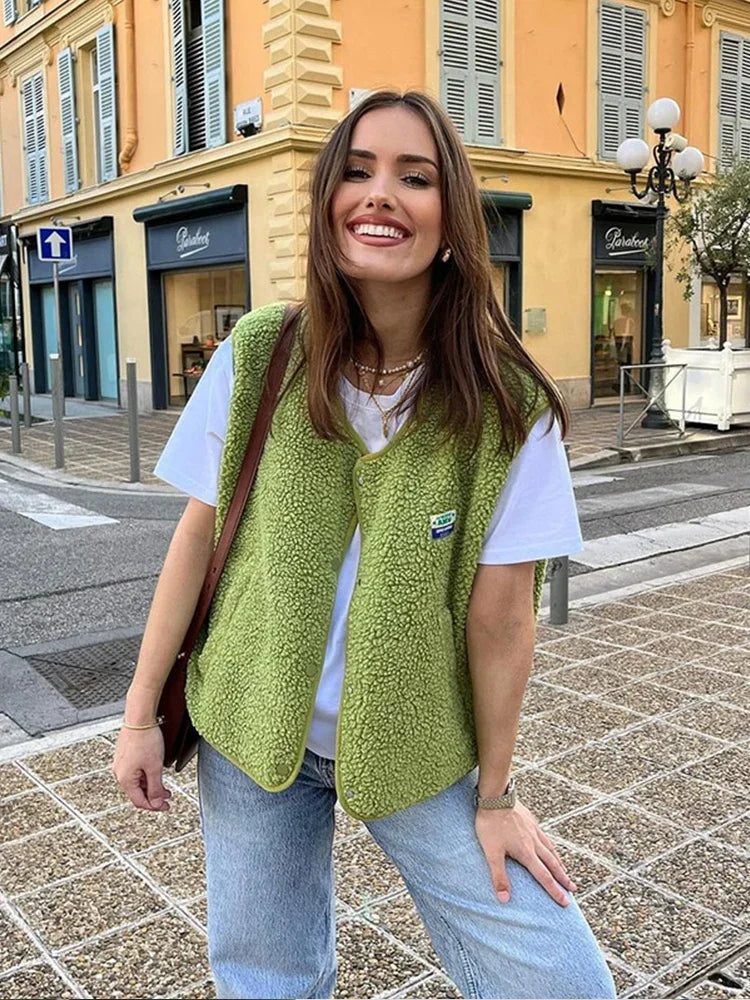 Anika | Casual Fleece Vest for Women