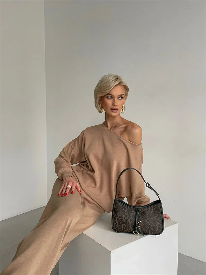 Eleganza | Off-Shoulder Loungewear Set