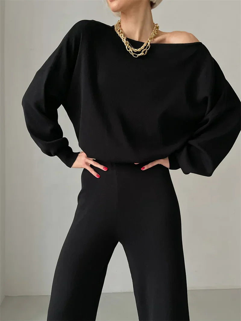 Eleganza | Off-Shoulder Loungewear Set