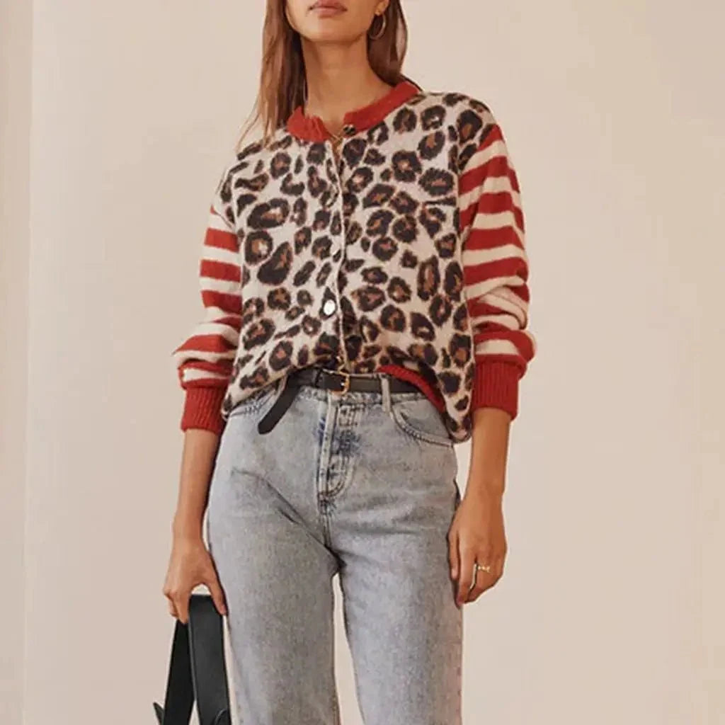 Chloe | Leopard Striped Top