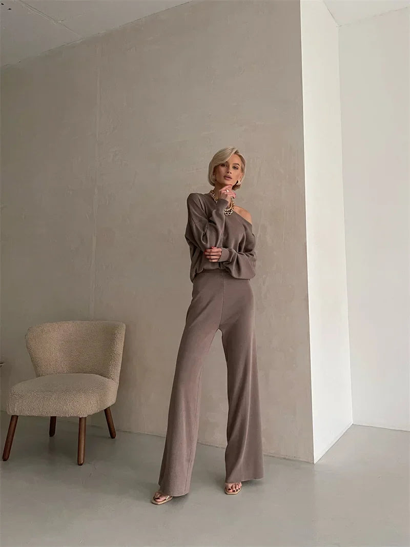 Eleganza | Off-Shoulder Loungewear Set