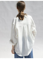 Daley | Oversized Linen Blouse