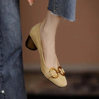 Melanie | Orthopedic Close Toe Buckle Heels