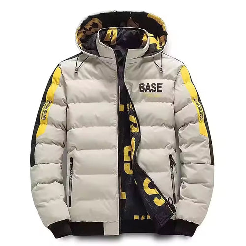 Calvin | Quilted Ribbed Hem Hooded Winter Jacket