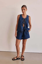 Doretta | Denim Tie Set