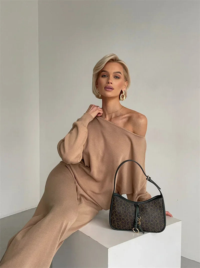 Eleganza | Off-Shoulder Loungewear Set