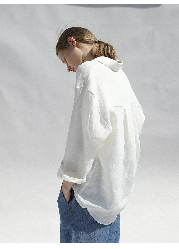 Daley | Oversized Linen Blouse