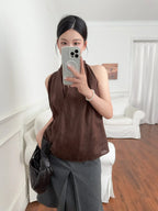 Valienne | Drape Linen Vest