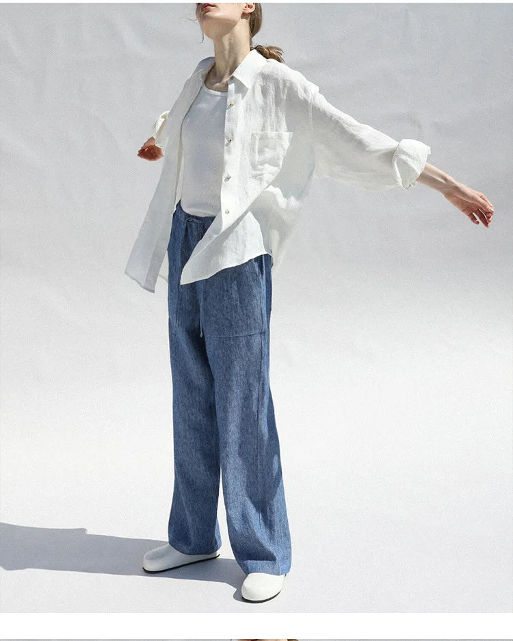 Daley | Oversized Linen Blouse