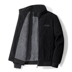 Udo Men's Fleece-Lined Corduroy Jacket by Vera Noir – back view
