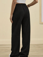 Noelle | High Waist Striped Trousers