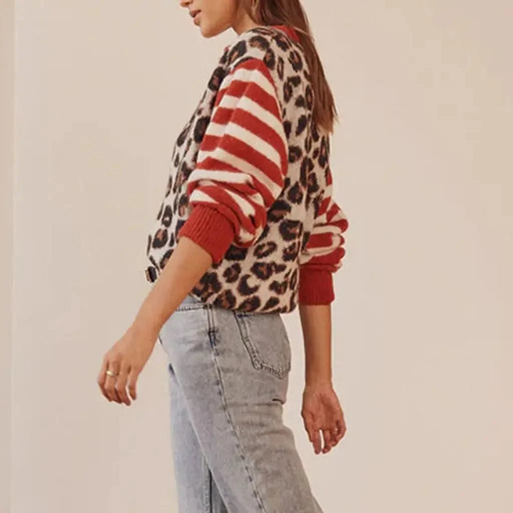 Chloe | Leopard Striped Top