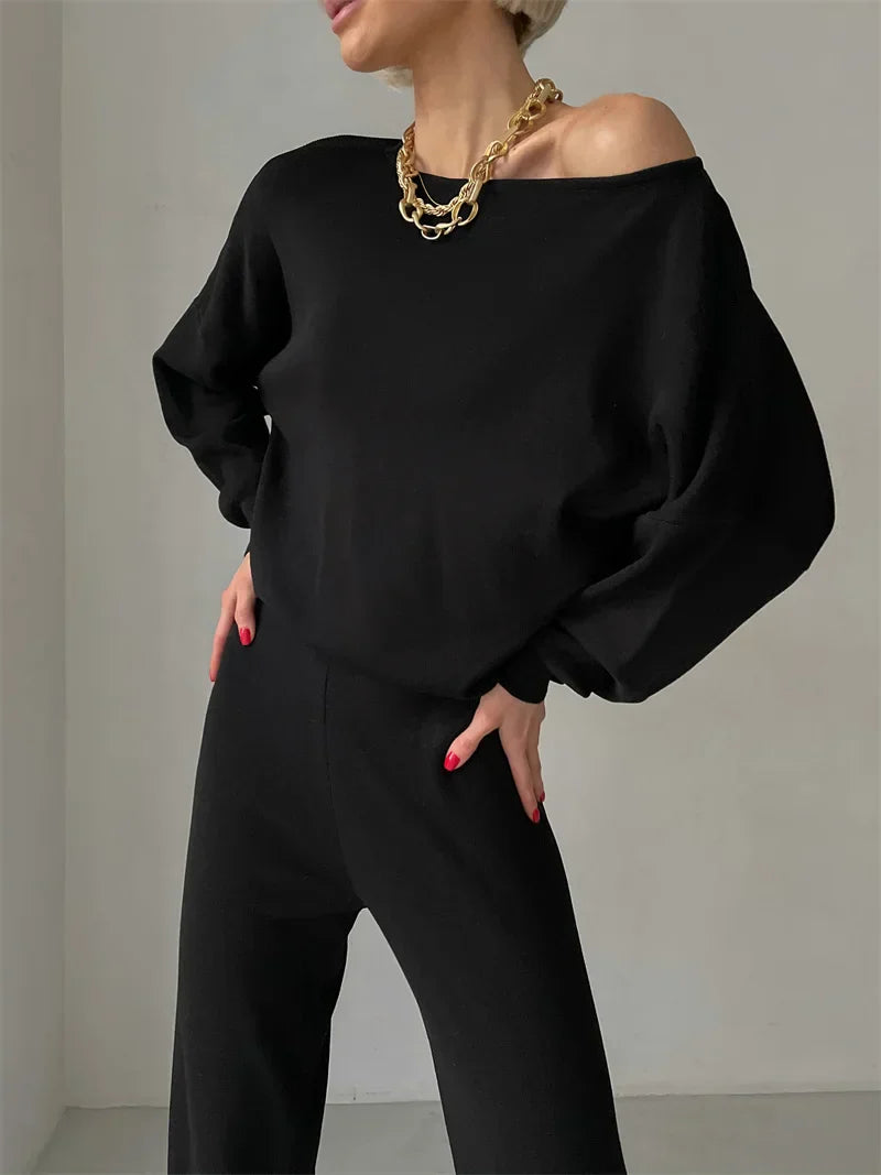 Eleganza | Off-Shoulder Loungewear Set