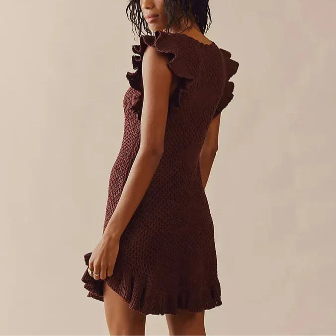 Maribelle | Crochet Beach Mini Dress