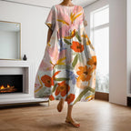 Dahlia - Floral dress with V-neck