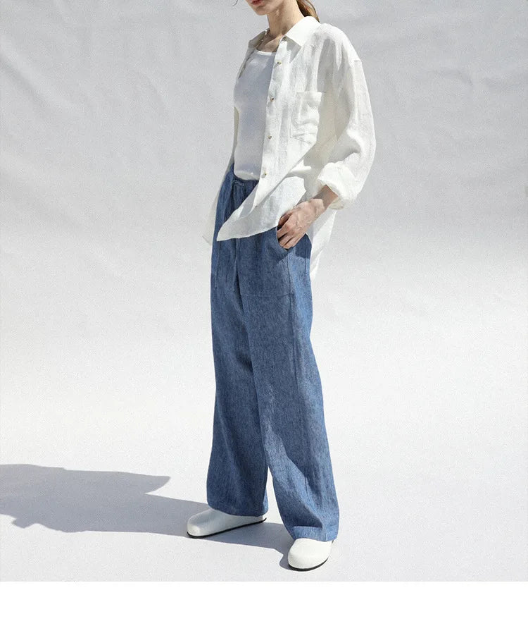Daley | Oversized Linen Blouse