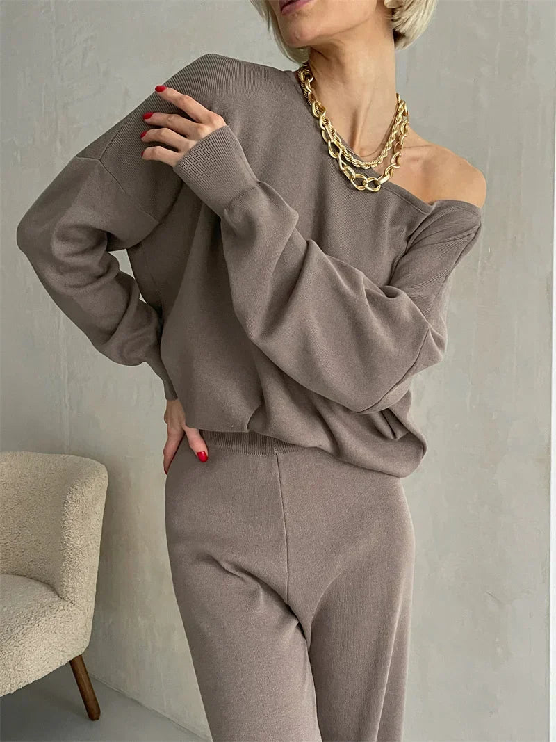 Eleganza | Off-Shoulder Loungewear Set