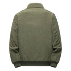Udo Men's Fleece-Lined Corduroy Jacket by Vera Noir – close-up