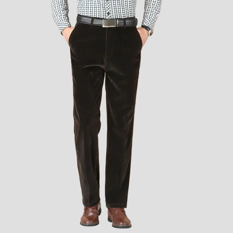 Liam | Men’s Velvet Tailored Dress Pants