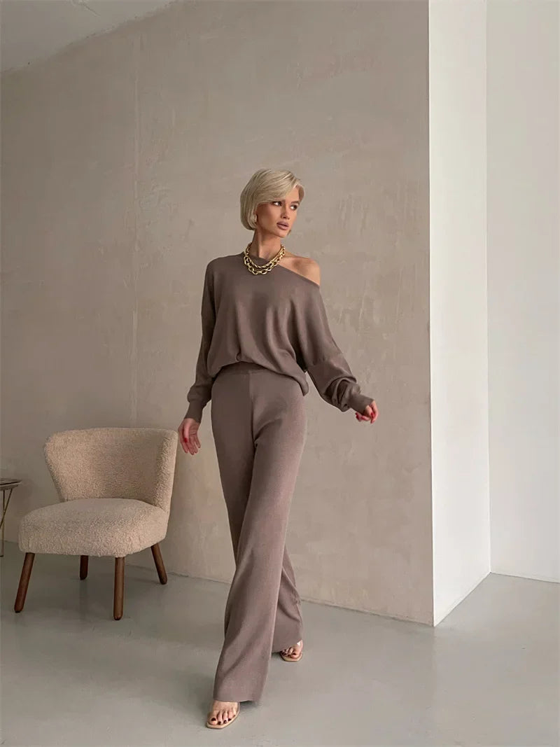 Eleganza | Off-Shoulder Loungewear Set
