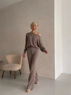 Eleganza | Off-Shoulder Loungewear Set
