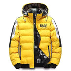 Calvin | Quilted Ribbed Hem Hooded Winter Jacket