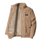 Udo Men's Fleece-Lined Corduroy Jacket by Vera Noir – side view