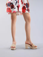 Célie | Natural Woven Heels