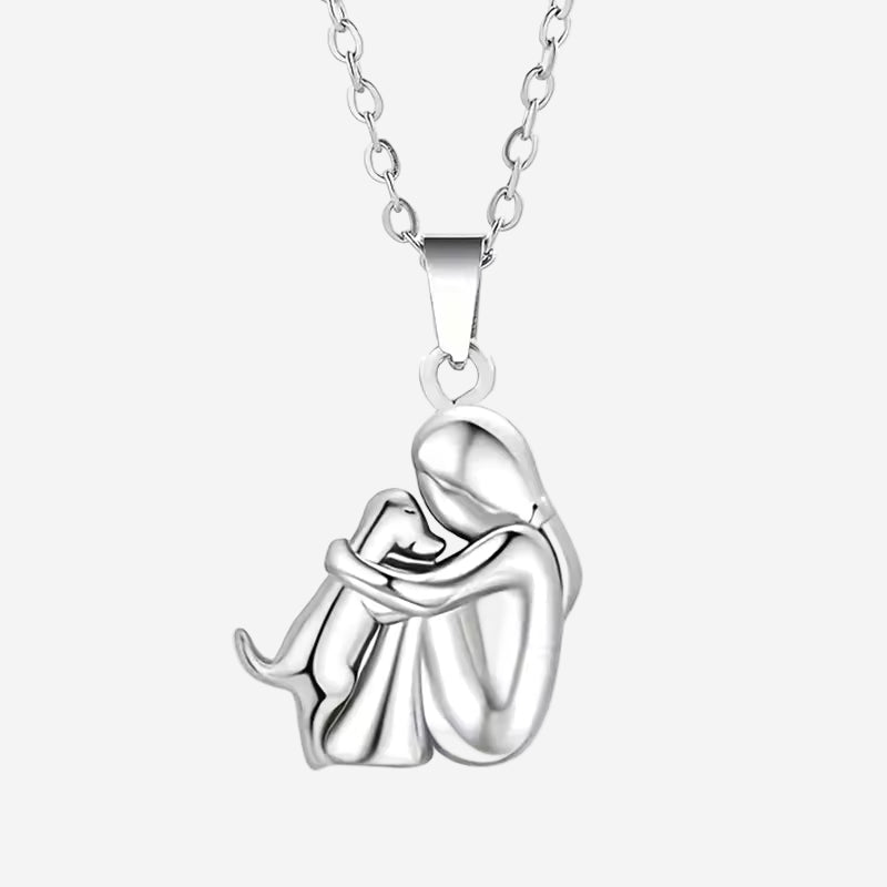 Maelia - Dog Embrace Necklace