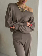 Eleganza | Off-Shoulder Loungewear Set