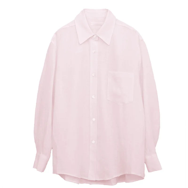 Daley | Oversized Linen Blouse