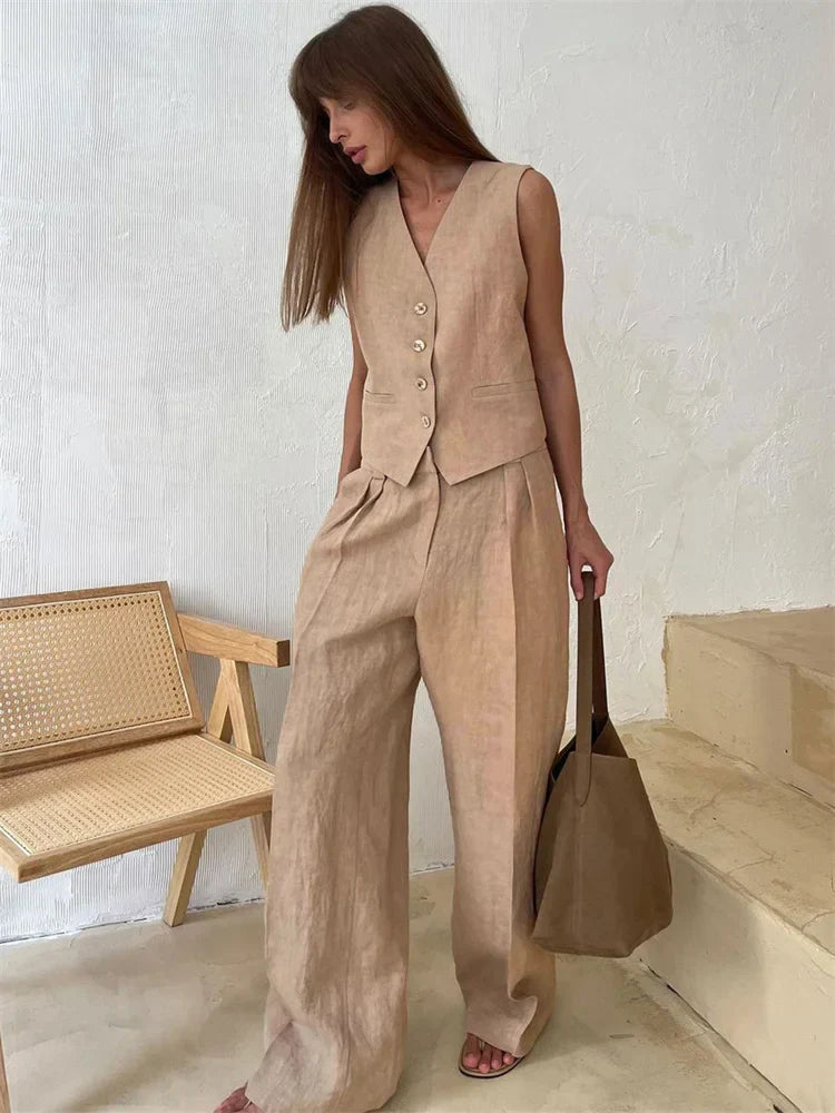 Marlowe | Linen Trouser Set