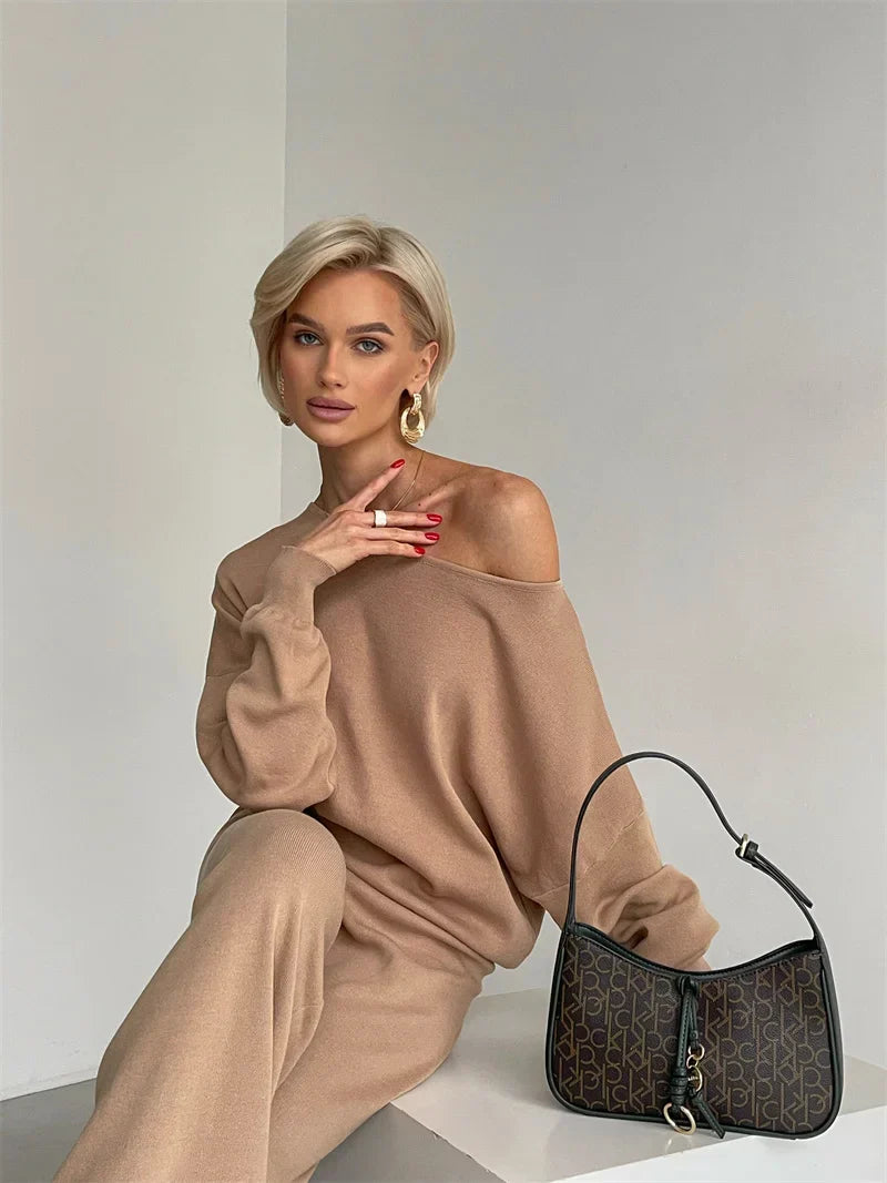 Eleganza | Off-Shoulder Loungewear Set
