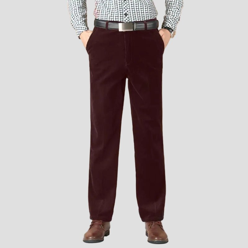 Liam | Men’s Velvet Tailored Dress Pants