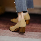 Melanie | Orthopedic Close Toe Buckle Heels
