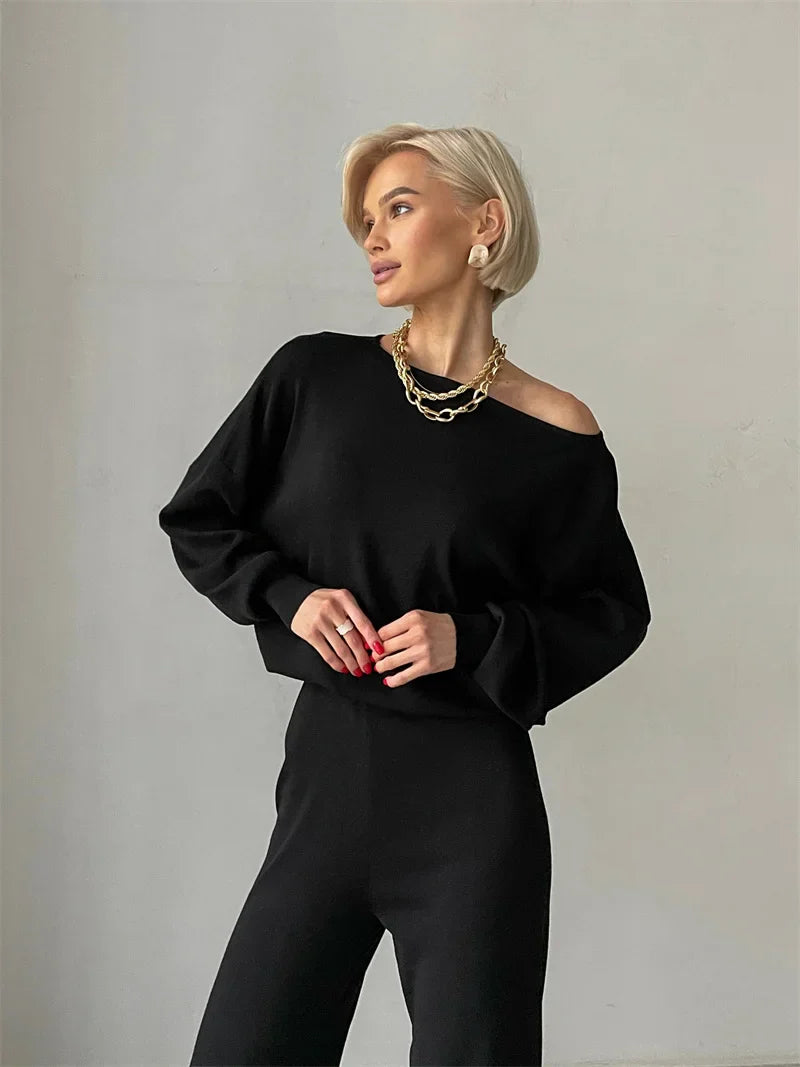 Eleganza | Off-Shoulder Loungewear Set