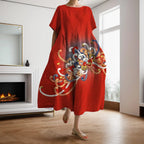 Dahlia - Floral dress with V-neck