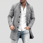 Colton | Longline Button-Up Coat for Men