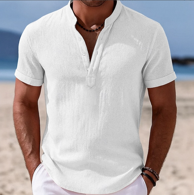 Atlas | Summer Button-Up Short Sleeve Shirt