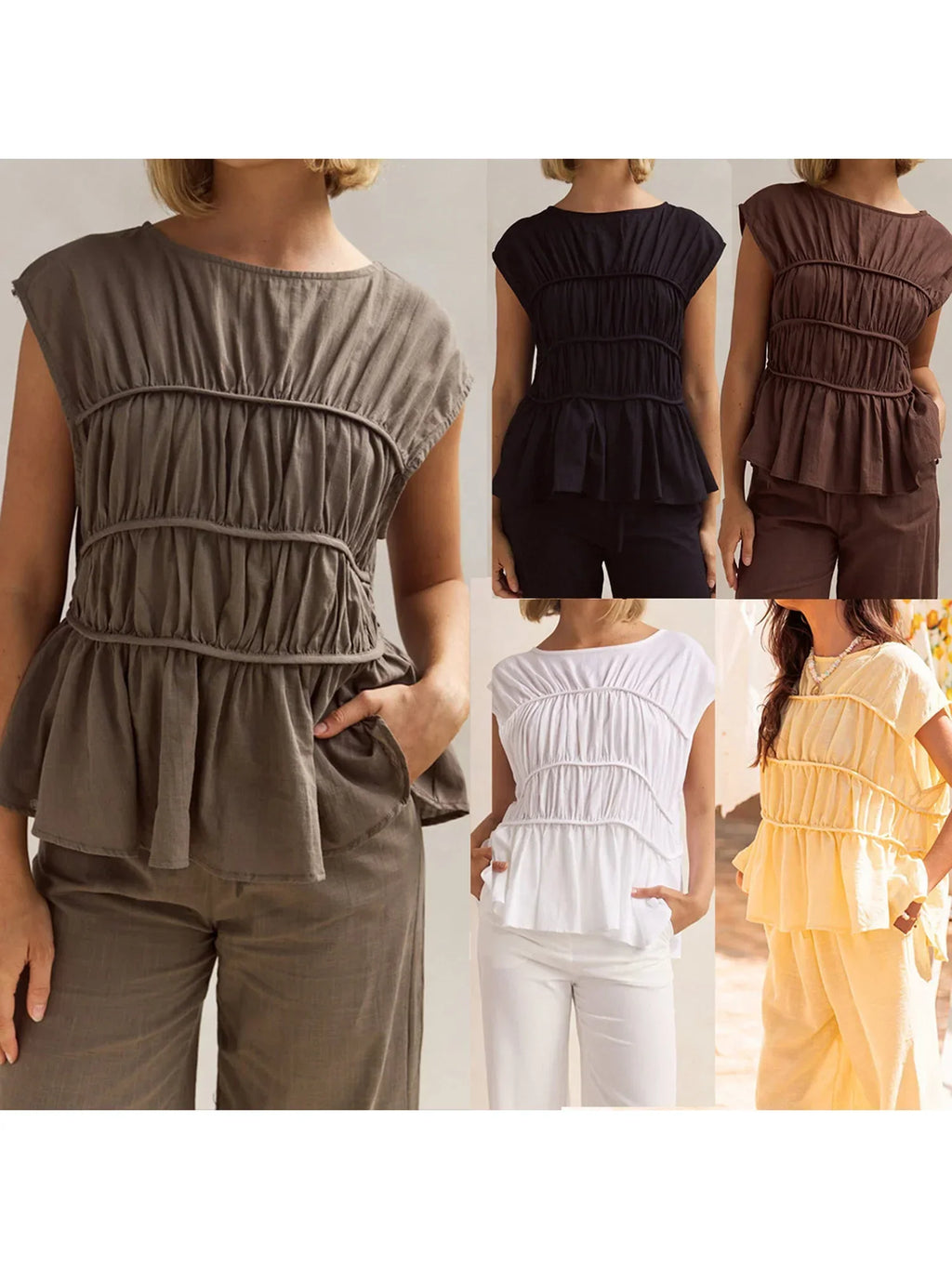 Dashi | Peplum Top