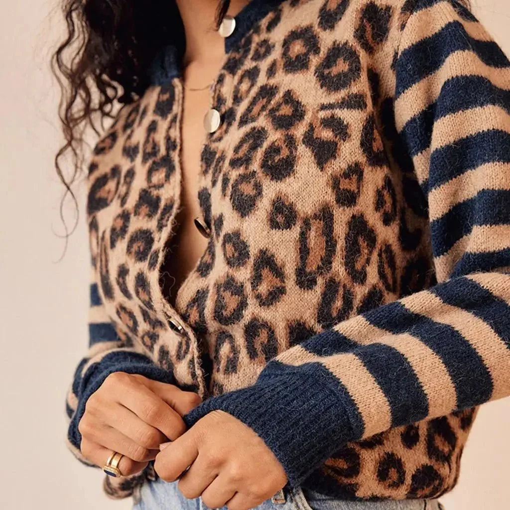 Chloe | Leopard Striped Top