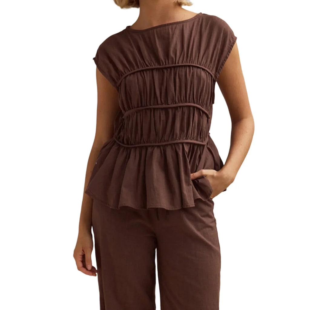 Dashi | Peplum Top